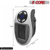 Programmable Space Heater; with Led Display Wall Outlet Electric Heater with Adjustable Thermostat and Timer for Home Office Indoor Use With Remote Co
