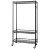 Wire Garment Rack Heavy Duty Clothes Rack, Freestanding Closet Wardrobe, Garment Rack Adjustable Wire Clothing Rack Portable Closet