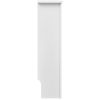 White MDF Radiator Cover Heating Cabinet 44"