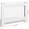 White MDF Radiator Cover Heating Cabinet 44"